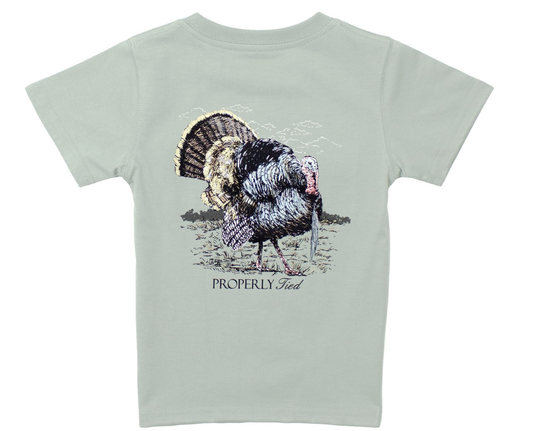 Boys Gobbler Chrome Grey Tee