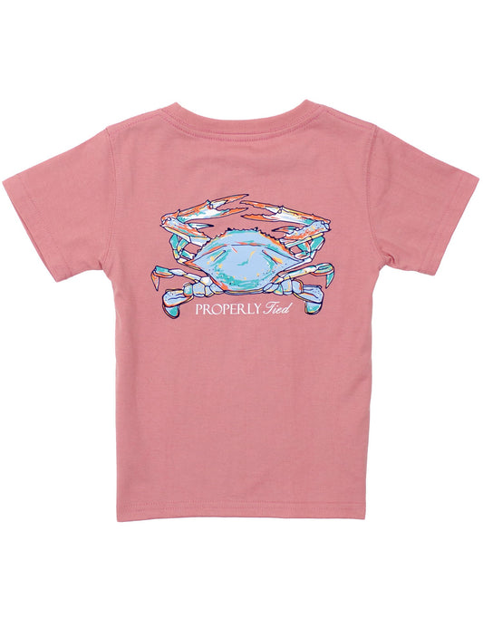 Boys Claws Salmon Tee