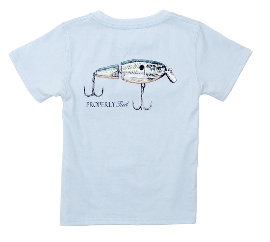 Boys Swimbait Periwinkle Tee