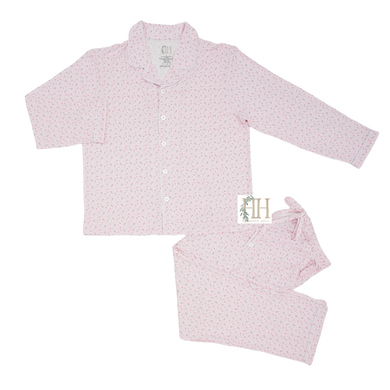 Women's Tulips Button Down Pants Set