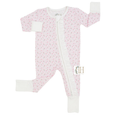Tulips Double Zipper Romper