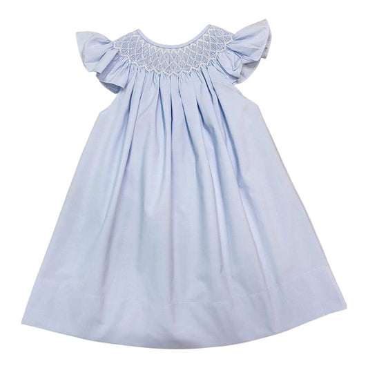CATHERINE PEARL BLUE SMOCKED DRESS