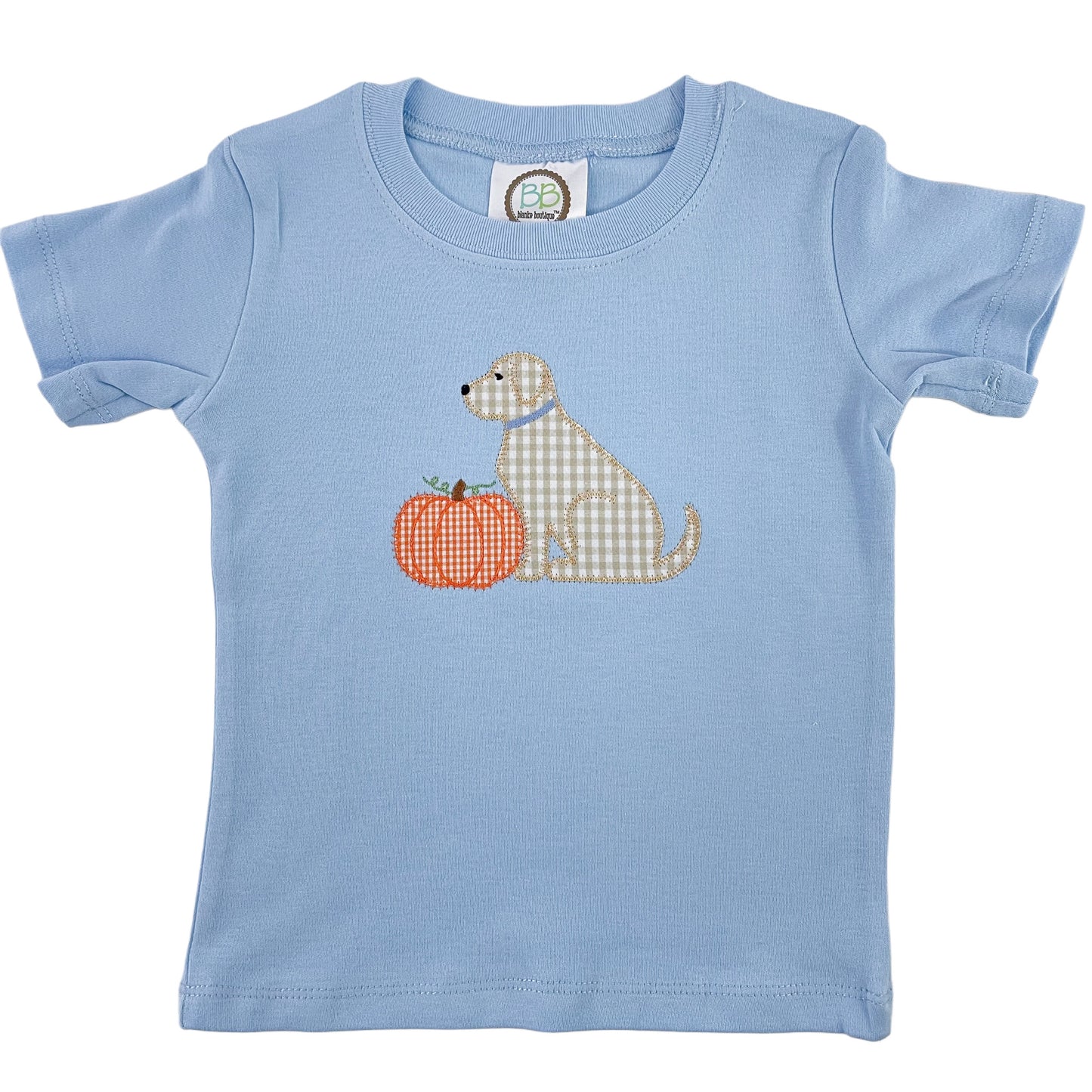 Dog Appliqué Fall T-Shirt