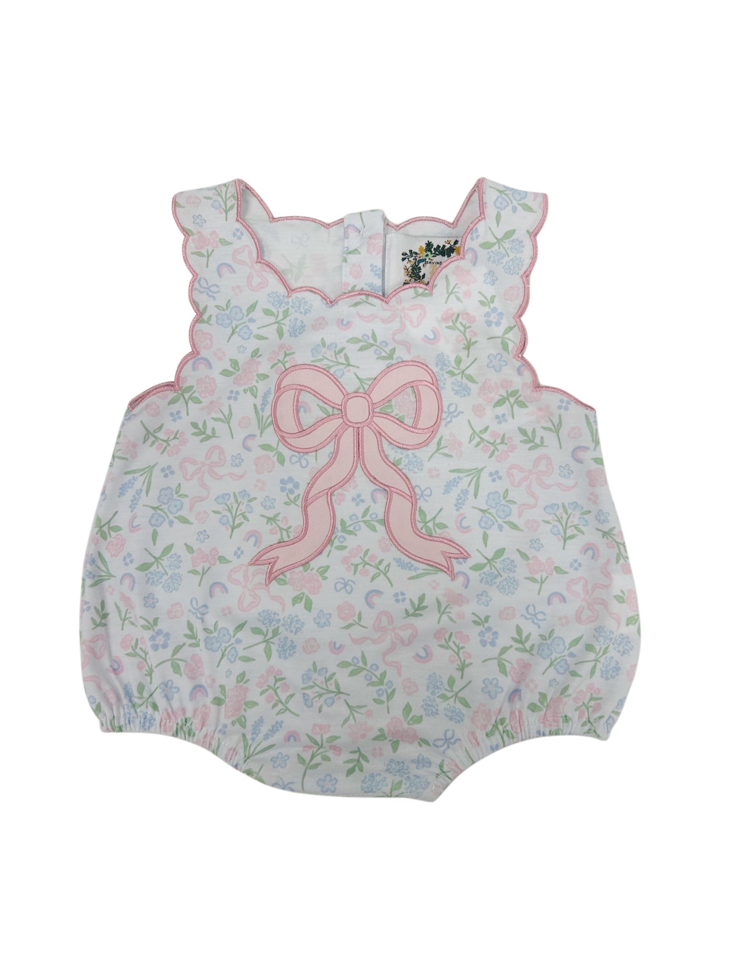 Girls Sutton Floral Bow Bubble