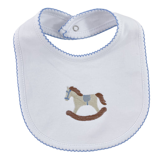 Rocking Horse Embroidery - Bib