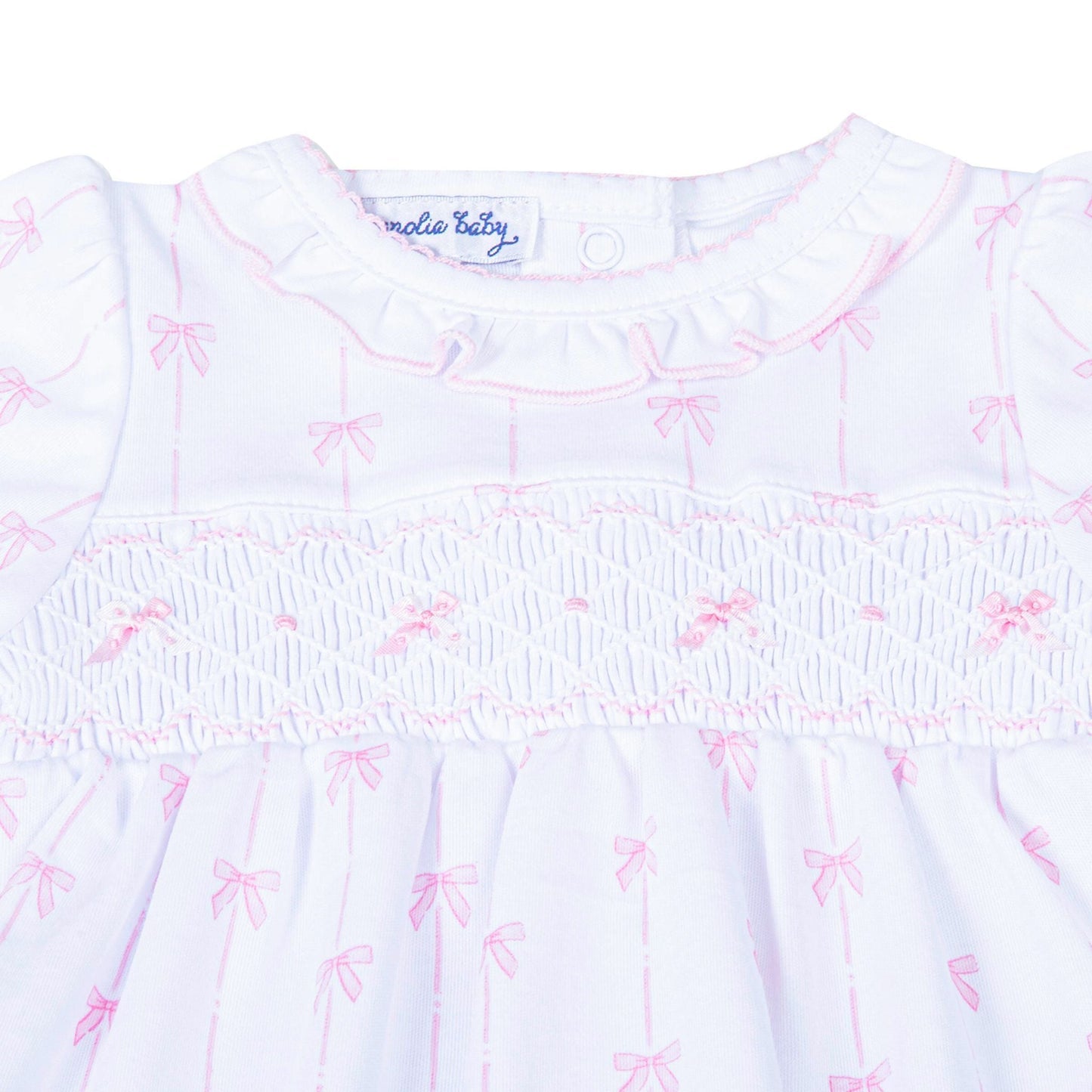 Amelia's Classics Pink Smocked Footie