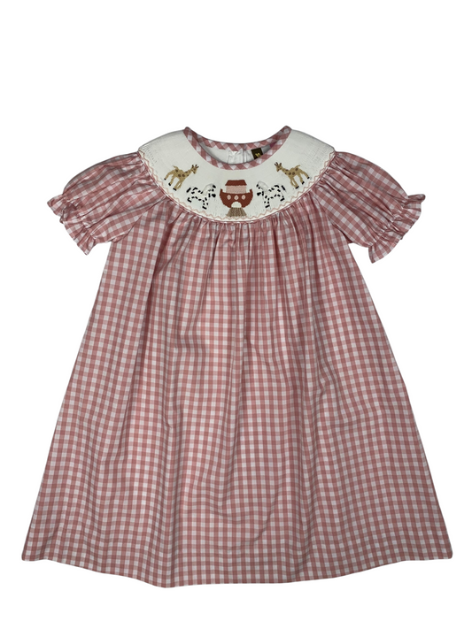 Noah’s Ark Smocked Dress