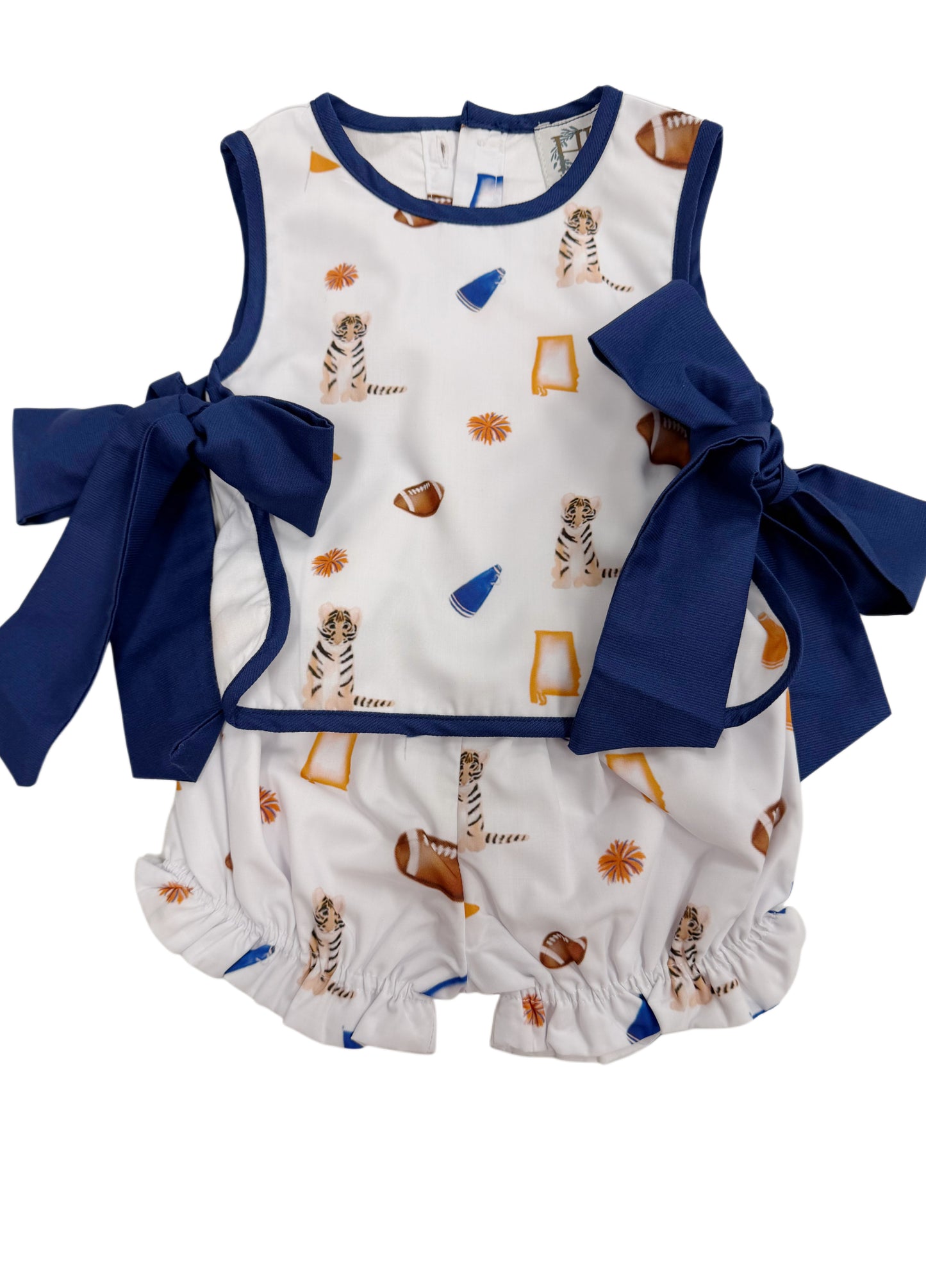 Girls Tiger Tie Bloomer Set