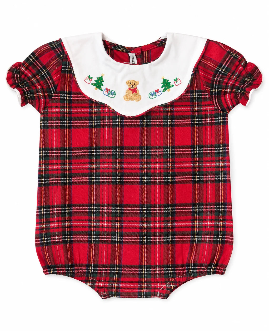 Teddy Bear Embroidered Girl Bubble