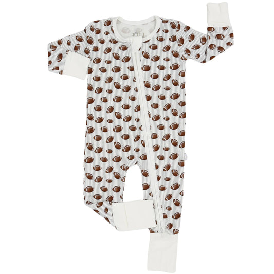 Boys Football Zipper Romper