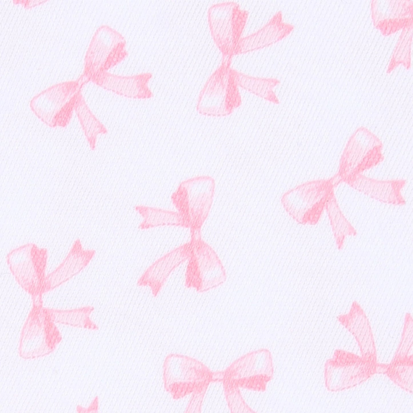 Baby Bows Print Ruffle Footie