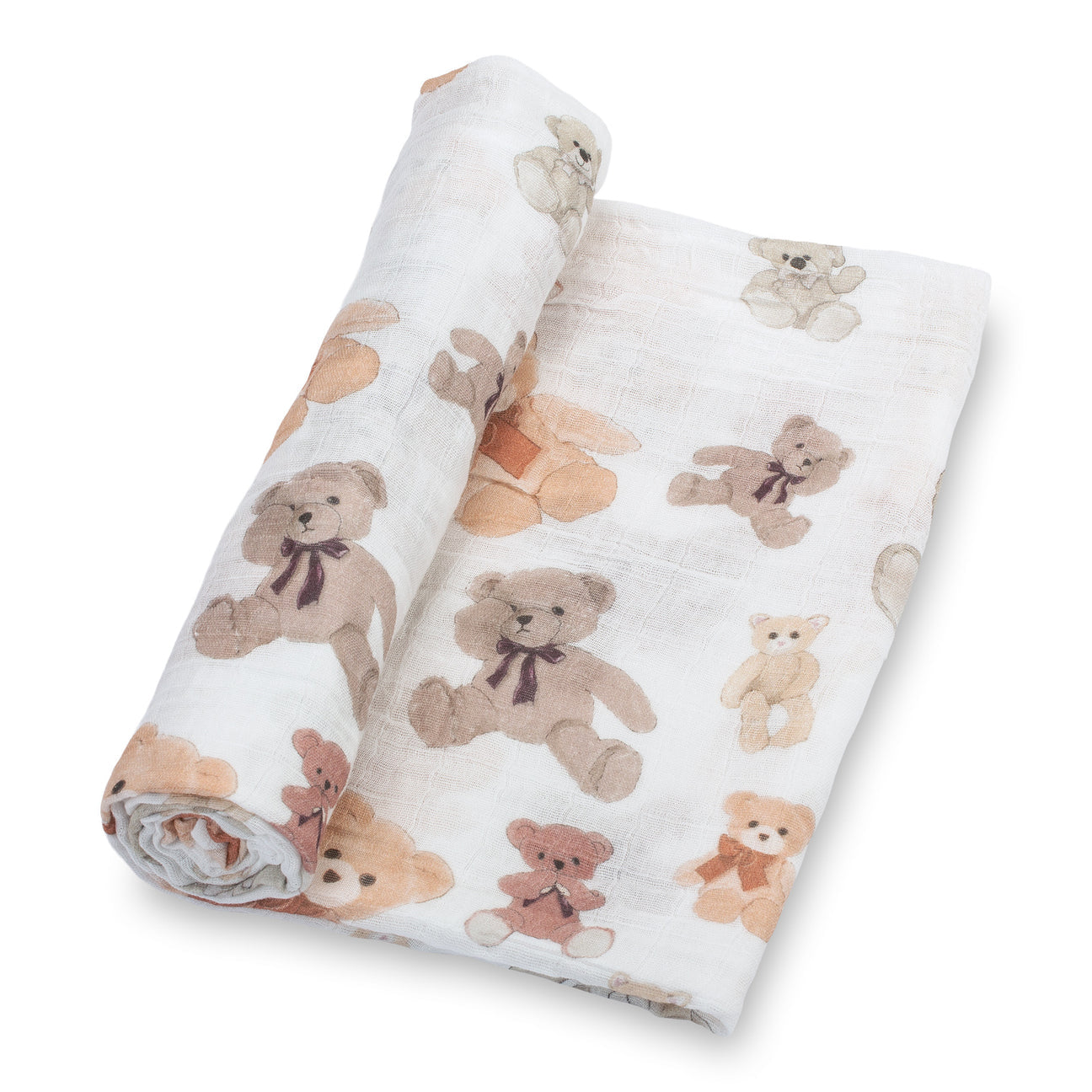 Teddy Bear Hugs Baby Swaddle Blanket