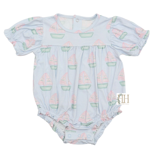 Girls Sailboats Bamboo Bubble