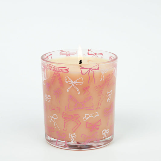 Sweet Grace Pink Bow Candle #072