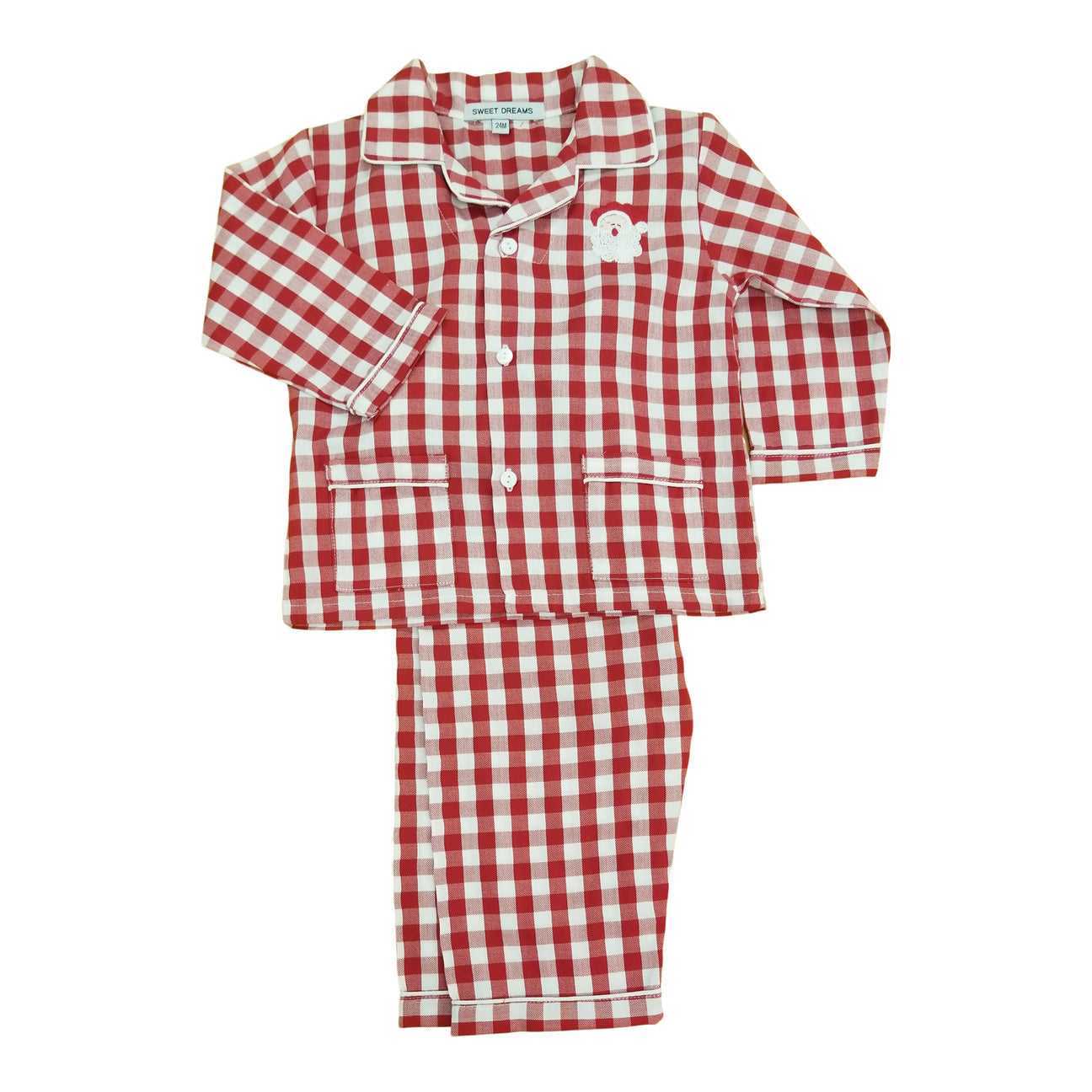 Santa Gingham Pajamas