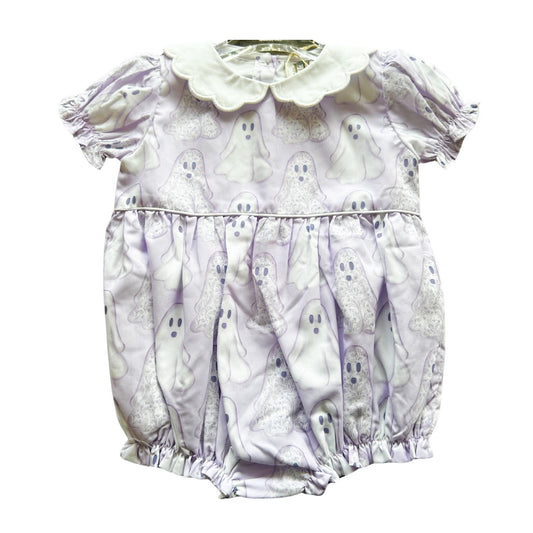 Girls Purple Floral Ghosts Bubble