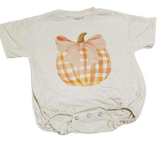 Gingham Pumpkin Bubble