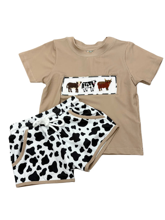 BOYS TILL THE COWS COME HOME SHORT SET