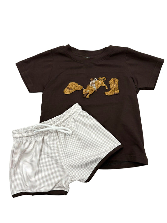BOYS FRENCH KNOT
RODEO SHORT SET