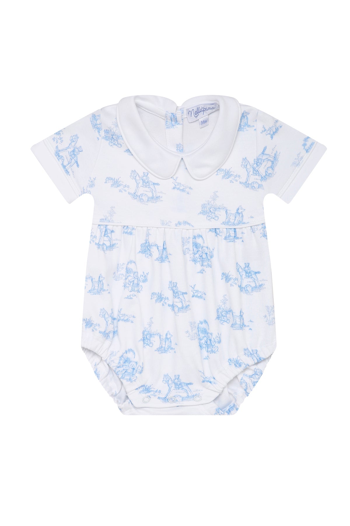 Blue Toile Baby Bubble