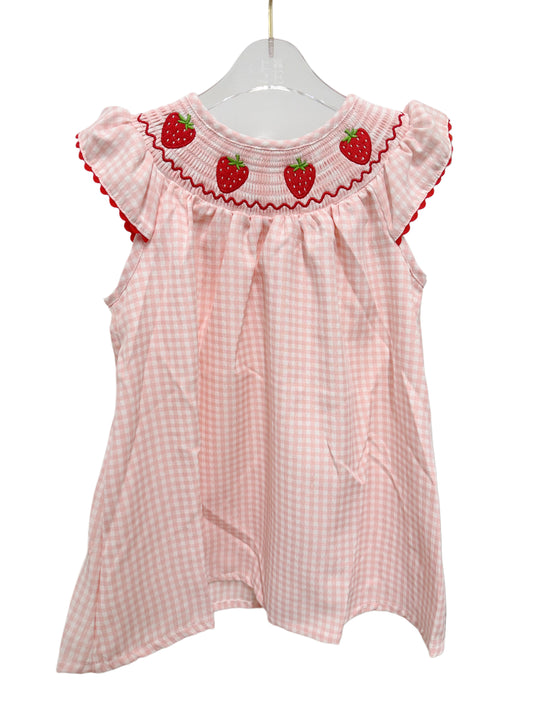 Smocked Strawberry Dress