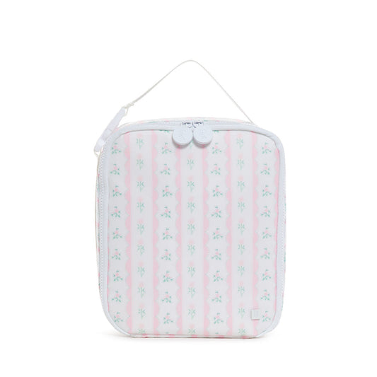LUNCH BOX Insulated Lunch Bag - RIBBON FLORAL PINK