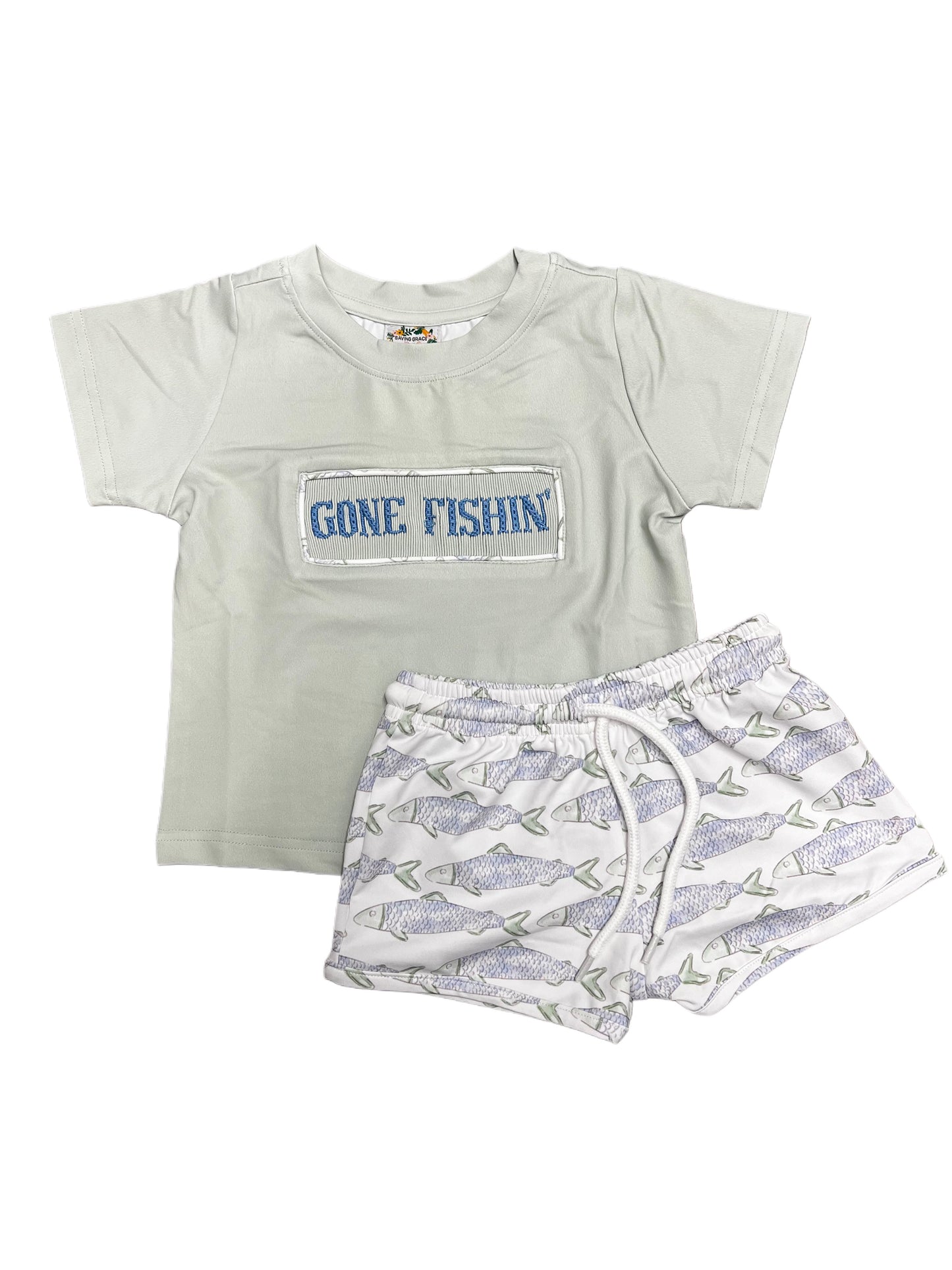 Gone Fishin’ Short Set