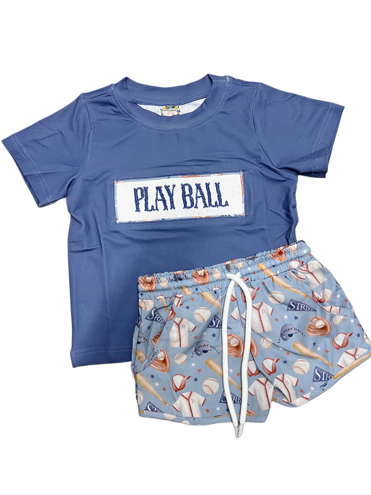 Play Ball Boys Shorts Set