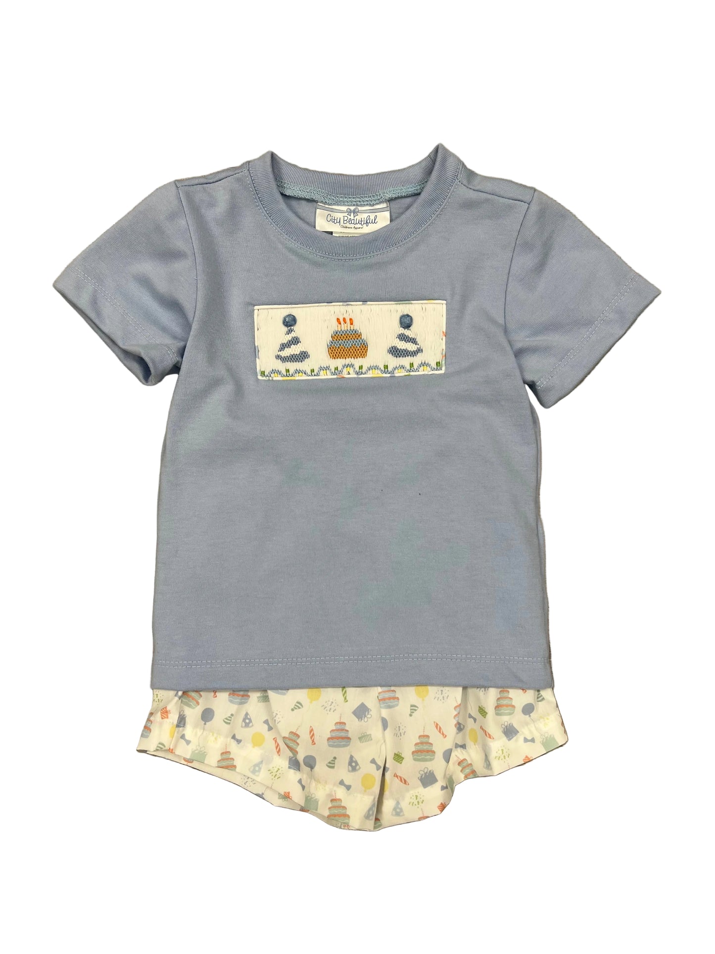 Smocked Birthday Boy Short Set