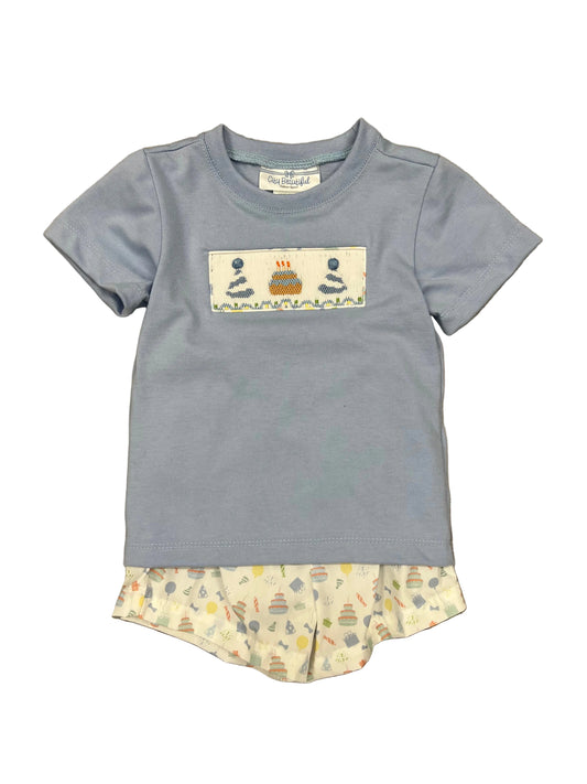 Smocked Birthday Boy Short Set
