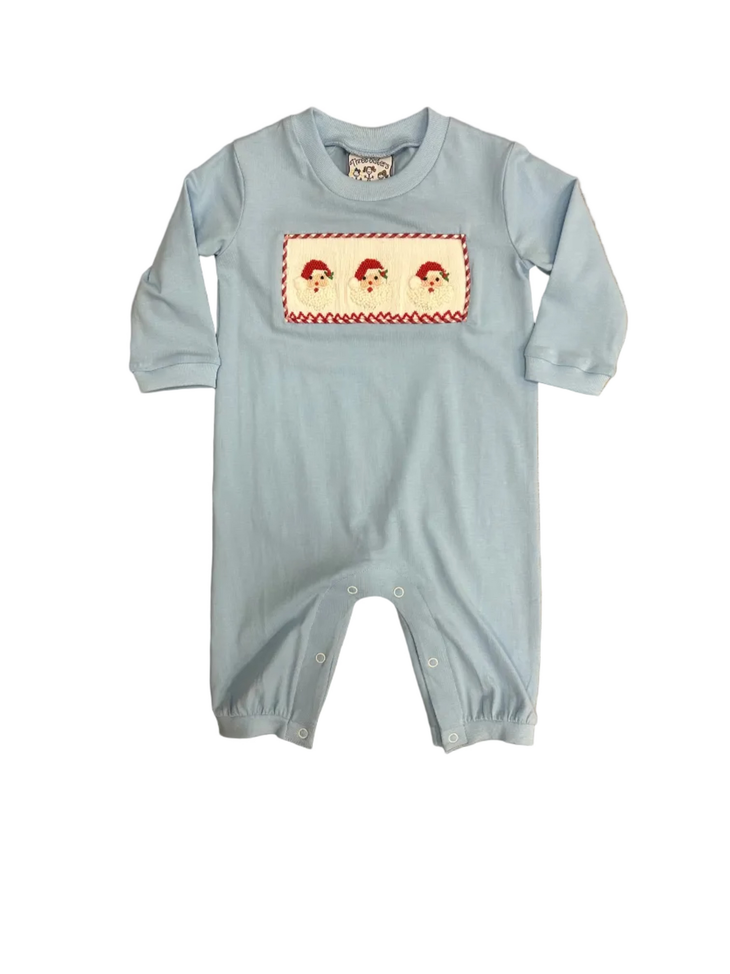 Santa Smocked Boys Romper