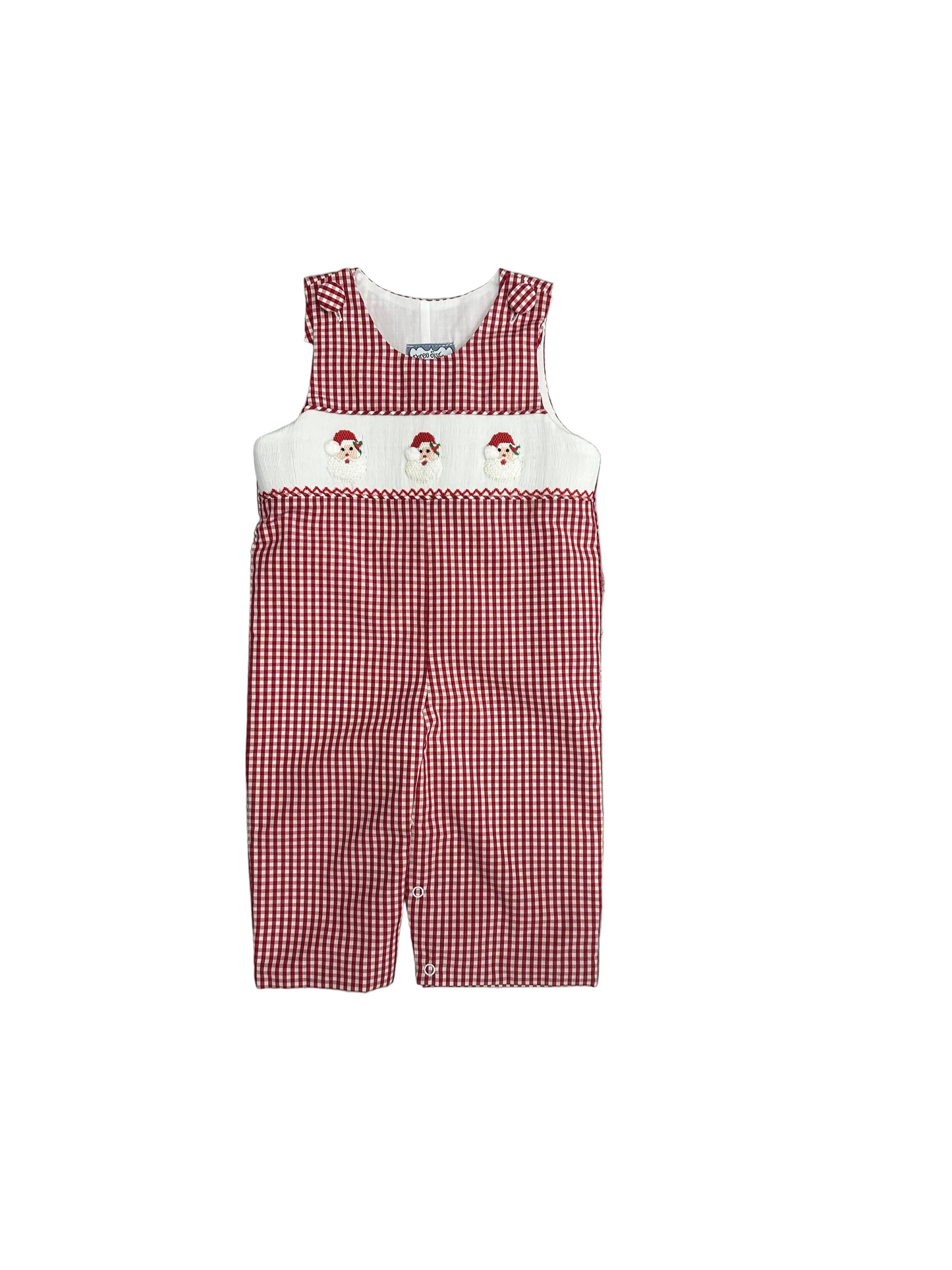 Santa Smocked Boys Longall