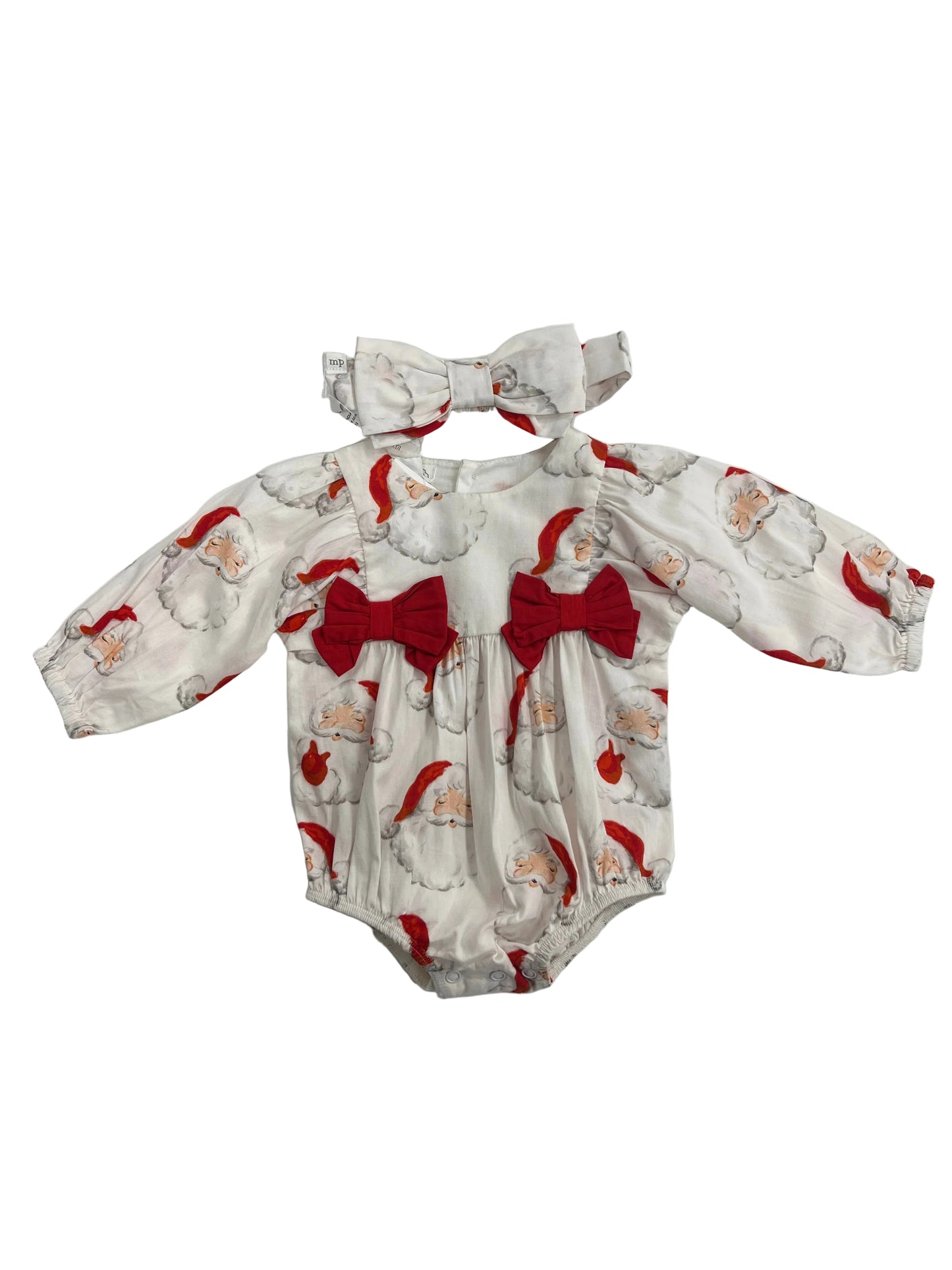 Santa Print Poplin Bubble