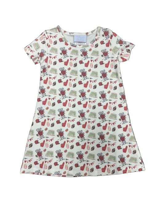 Charlotte Play Dress- Game Day Elephant
