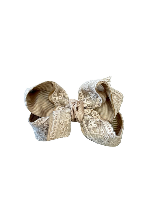 Lace Large Layered Bows 4.5"