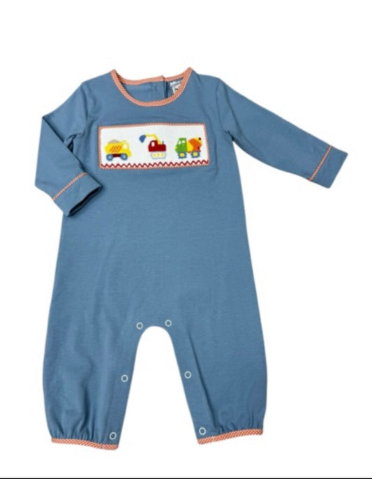 Construction Smocked Romper