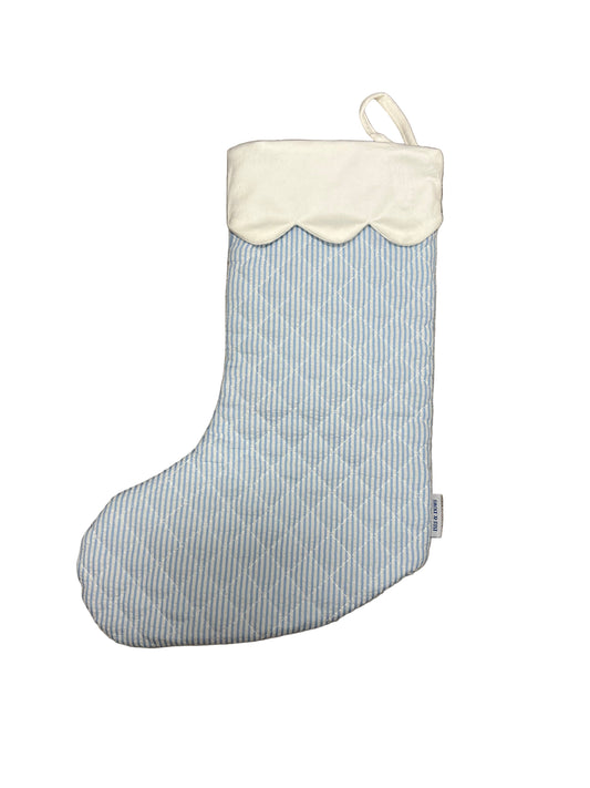 Blue Striped Stocking