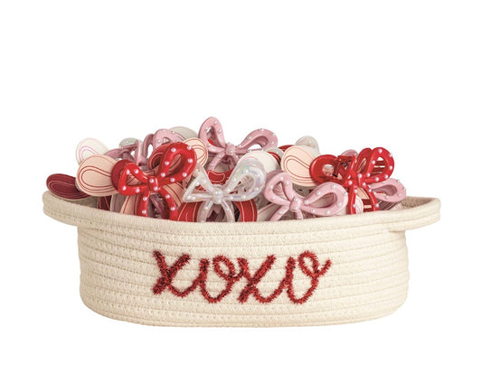Valentines Bow Claw Clips