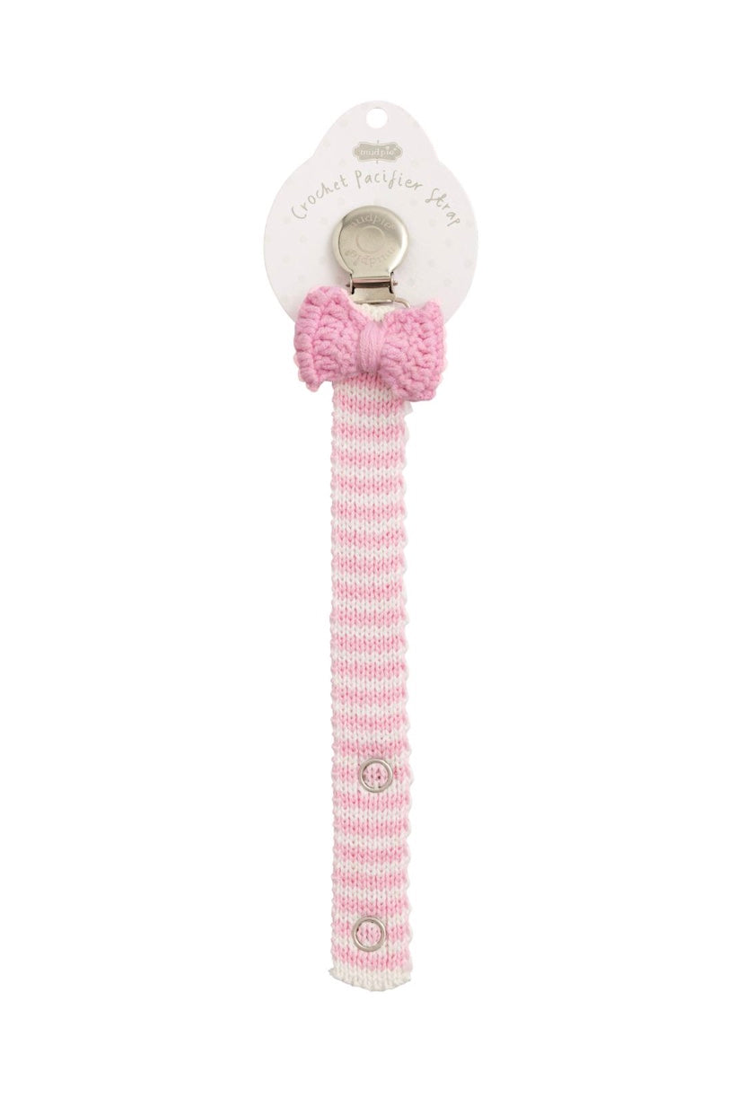 Pink Bow Crochet Pacy Strap