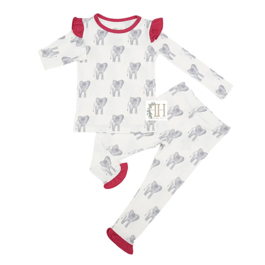 Elephant Ruffle Loungewear Set