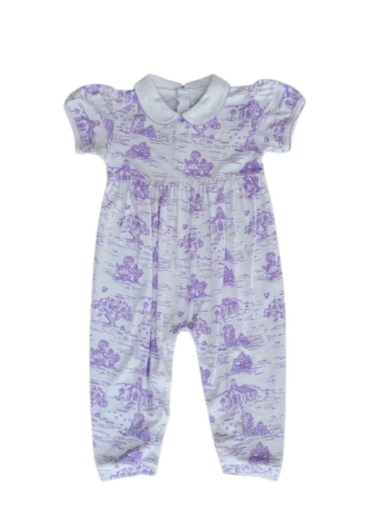 school days toile baby girl romper