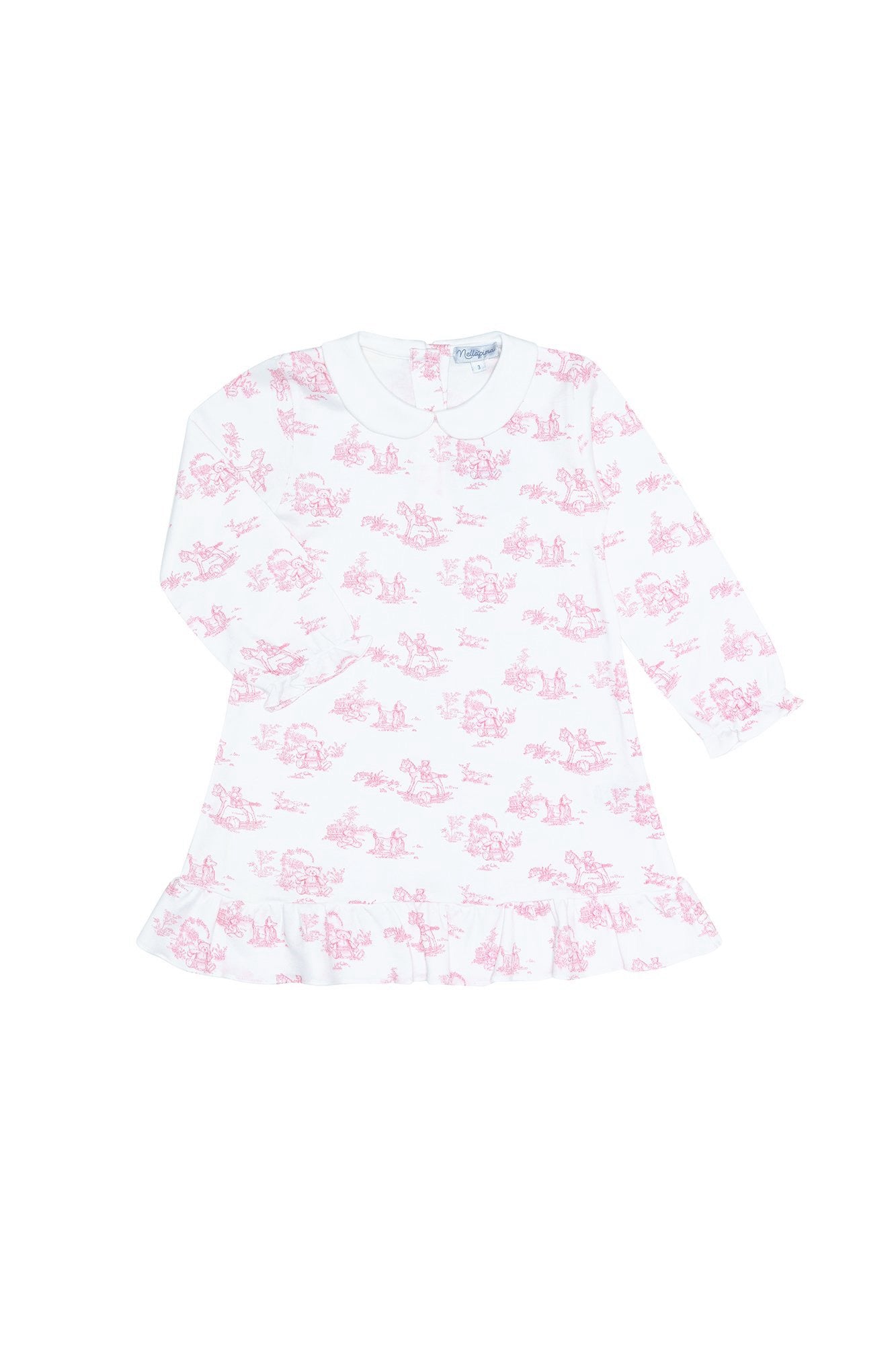 Pink Toile LS Playtime Dress