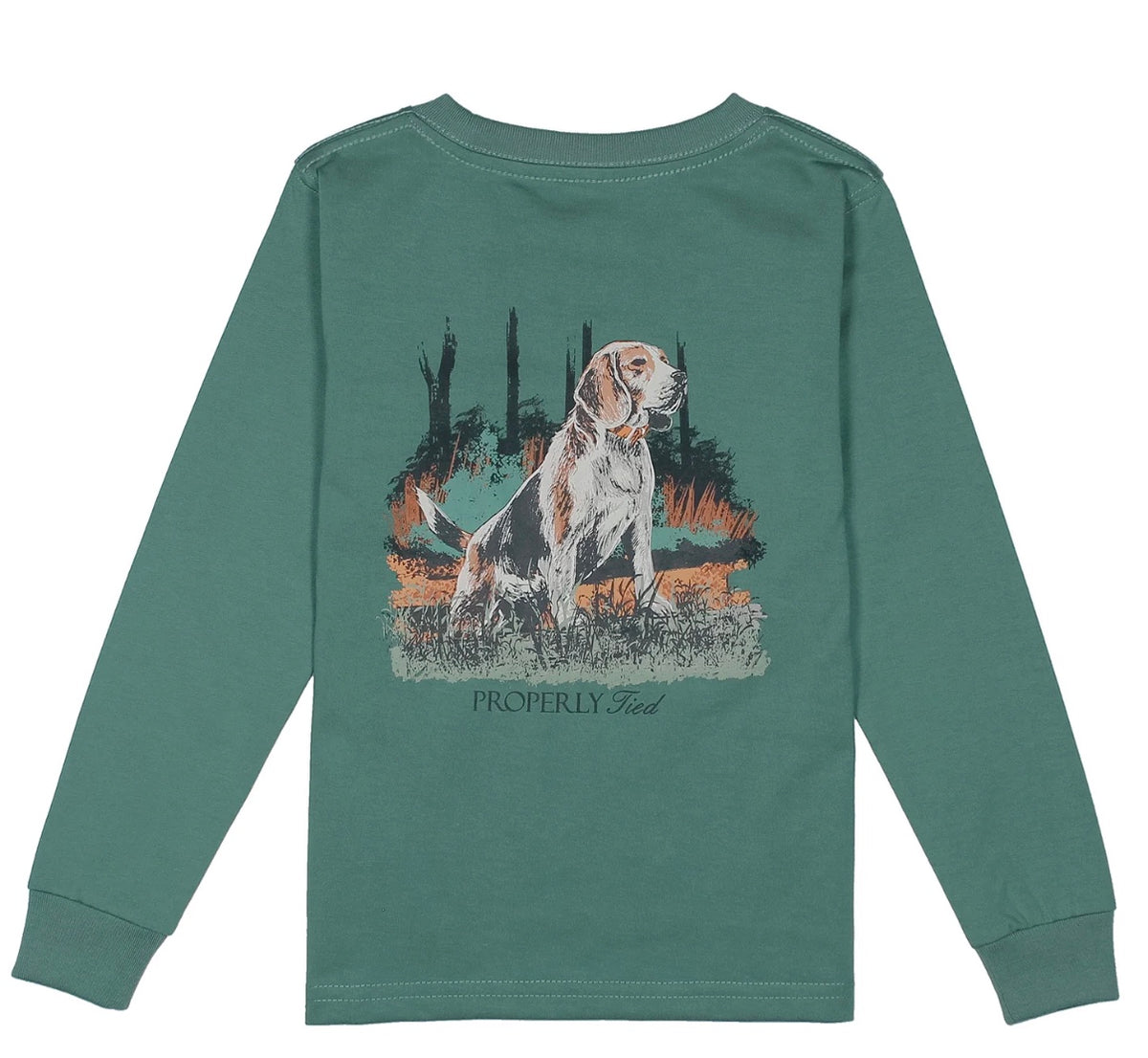Boys Beagle LS Marine Green