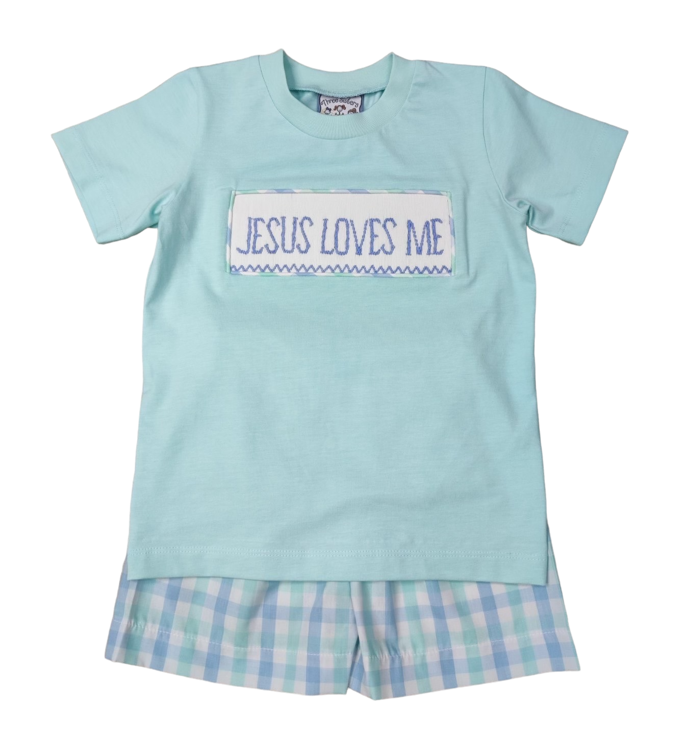 Jesus Loves Me Boys Shorts Set