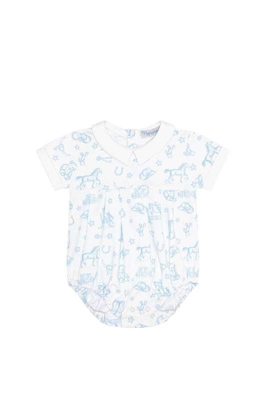 Blue Lone Star Toile Bubble