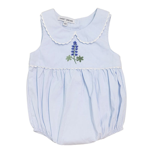 Bluebonnet Embroidered Bubble