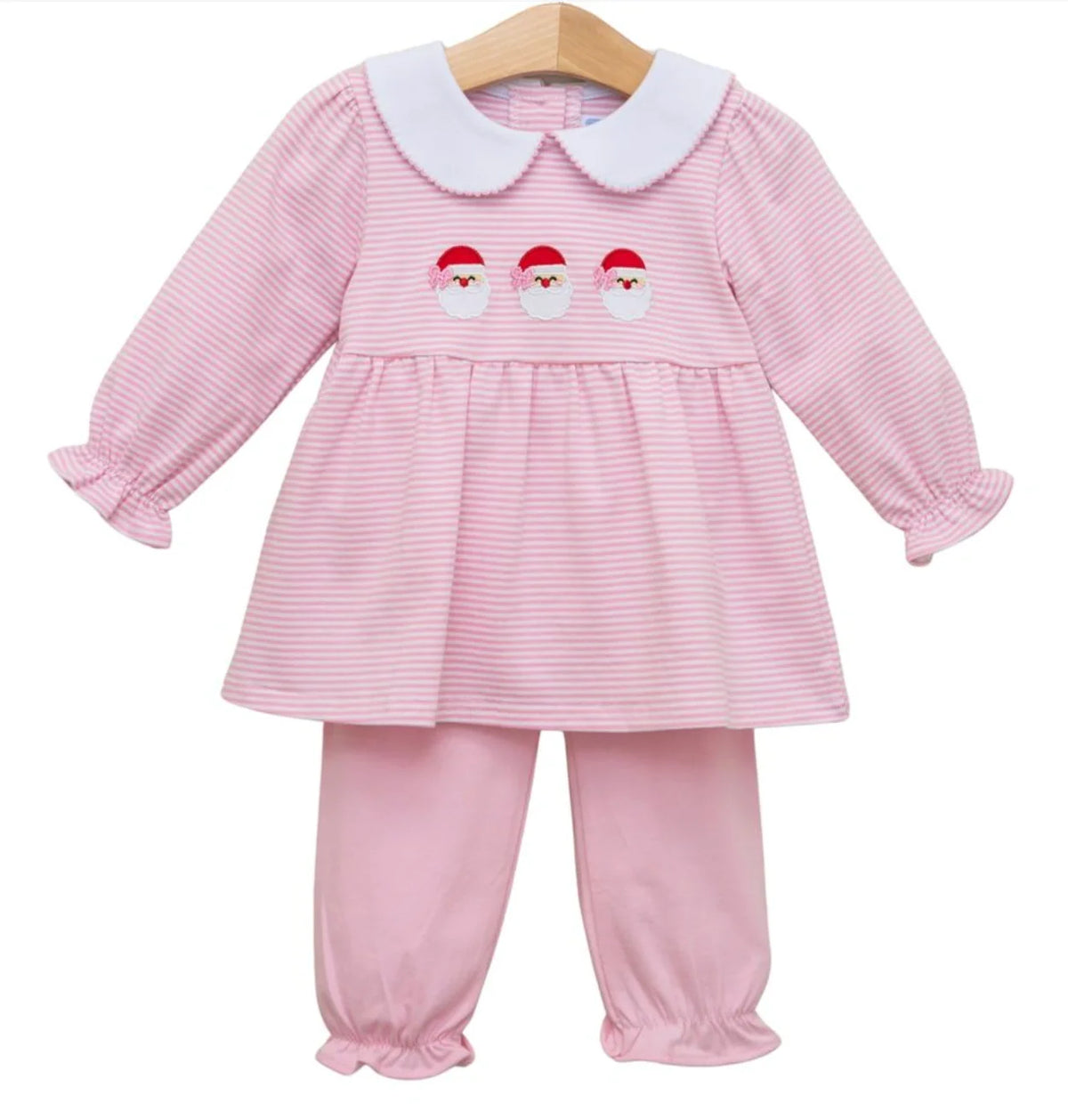Girls Santa Trio Bloomer Pant Set