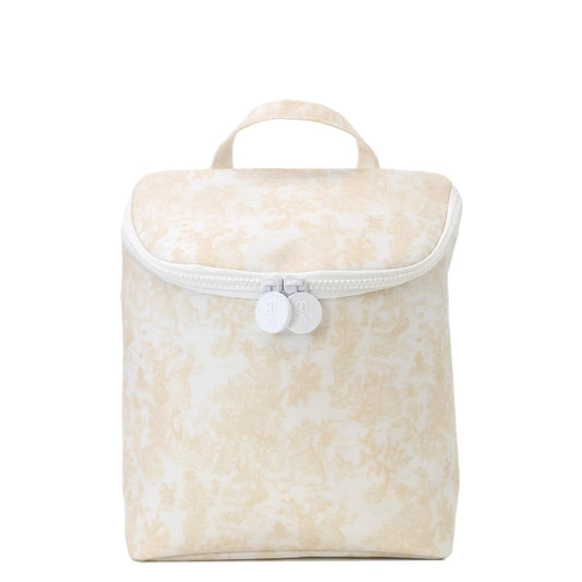 TAKE AWAY INSULATED LUNCH BAG - BUNNY TOILE SAND