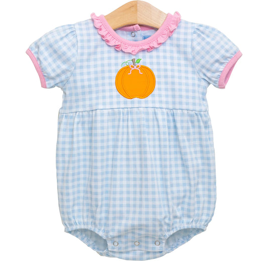 Pumpkin SS Ruffle Bubble