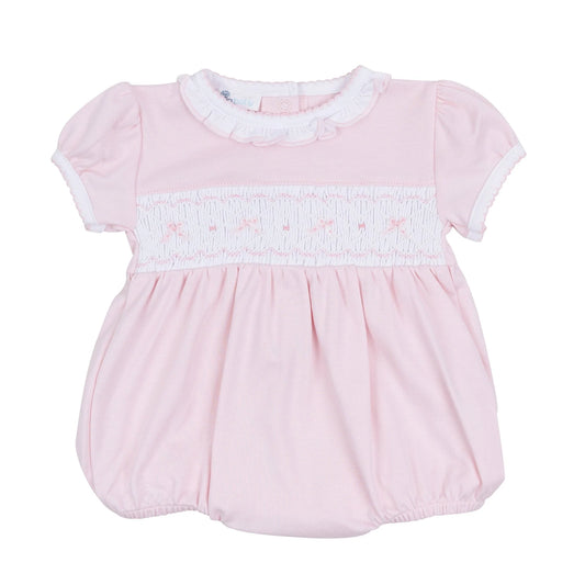 Amelia's Classics Pink Smocked Bubble